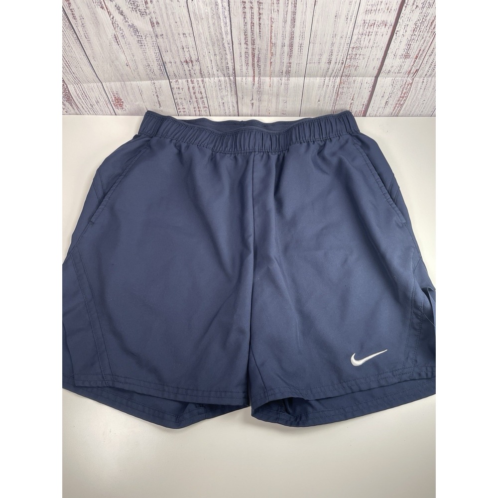 Nike Gym Shorts Blue Dri Fit Performance W/ Pockets Mens Size Med